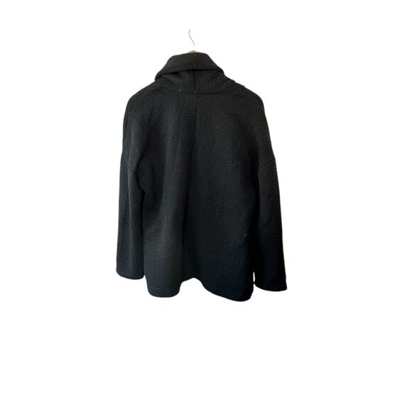 Fabletics Vanessa Quilted Black Open Cardigan Women's Size Small - Picture 5 of 5